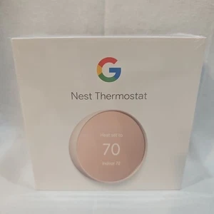 Google Nest Smart Wi-Fi Thermostat Sand G4CVZ New Sealed - Picture 1 of 6