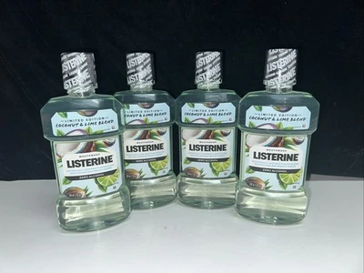 4 Listerine Limited Edition Coconut & Lime Blend Zero Alcohol Mouthwash 500ml - Image 1 of 4