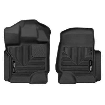 Husky X-Act Contour DuraGrip Front Row Floor Liners for Ford F-150 Crew/Ext. Cab - Image 1 of 4