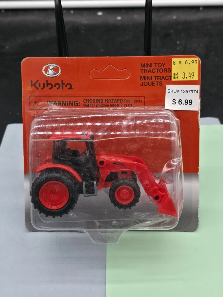 1/43 Scale Kubota M5-111 Utility Tractor w/ Loader Toy Model (4") New-Ray 34197 - Image 1 of 2