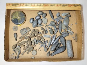 Lote de 5 libras de señuelos de pesca de colección antiguos de 5 libras de peso de 5 libras lote mixto - Imagen 1 de 11