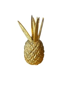 De colección MCM Latón Piña Cóctel Entremeses 7 Horquillas Hollywood Regency Años 60 - Imagen 1 de 4
