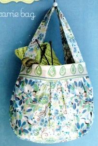 Purses Totes Handbags Carrie Bag Traveling Boho Hippie Sweet Seams Pattern OOP - Picture 1 of 3