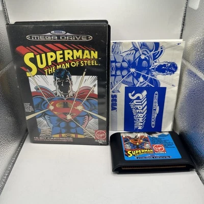 Superman The Man of Steel • Sega Mega Drive Game + Manual (1993) Complete • PAL - Image 1 of 4