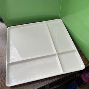 1 maxwell & williams white Platter Plate / 4 Sections 11.5x 11.5in - Picture 1 of 3
