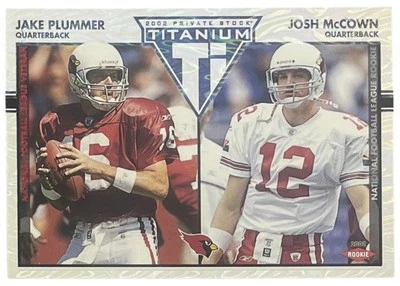 2002 Pacific Private Stock Titanium Red #102 Jake Plummer / Josh McCown /275 - Image 1 of 2