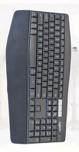 Logitech K850 Wireless Bluetooth PC Keyboard Receiver - Black - Picture 1 of 10