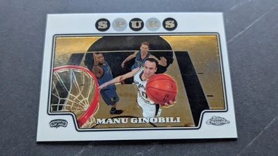 2008-09 Topps Chrome #63 Manu Ginobili Spurs - Image 1 of 2