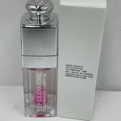 Aceite brillante Dior Addict Lip Glow 000 universal transparente 0,2 OZ 6 ml tamaño completo cereza brillante Foto 1 de 3