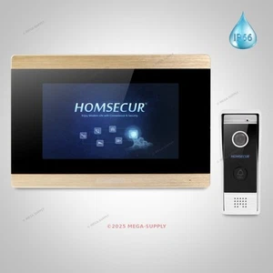 HOMSECUR 7" Wired Video Door Entry Phone Call System with One Button Unlock - Picture 1 of 10