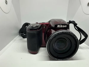 Cámara digital Nikon Coolpix L830 roja zoom 34x Full HD PROBADA necesita cable cargador - Imagen 1 de 6