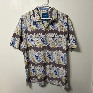 Camisa Tommy Bahama Hawaiana Para Hombre Grande L Seda Botón Floral Tropical Hawaiana - Imagen 1 de 5