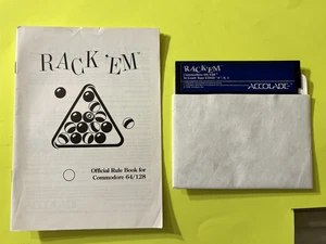 Commodore 64/128 - Rack 'Em with manual - Tested - Works Great! - Picture 1 of 1