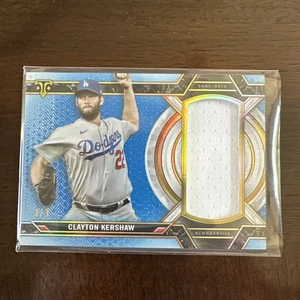 Topps Triple Threads 2021 reliquias jumbo individuales #3/3 Clayton Kershaw #SJR-CK - Imagen 1 de 2