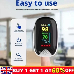 Finger PulseOximeter Saturometer Oxygen Saturation PediatricOximetro Heart Rat - Picture 1 of 11