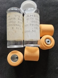 2 Pair Vintage 1/24 Slot Car NOS Camen Race Tires "For The Pro"3/32x.760 W/ Hubs - Picture 1 of 6