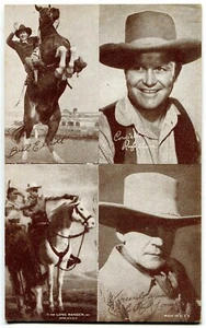 1956 All-Star Cowboys Exhibit - Bill Elliott, Rufe Davis, Lone Ranger, & Jones - Picture 1 of 2