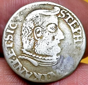 1607 Siebenbürgen Silber 3 Groschen Stephan Bocskai - Fürst von Siebenbürgen - Bild 1 von 3