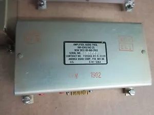 AMPLIFIER AUDIO FREQUENCY MFR ANDREA RADIO CORP. *P/N AM4346AIC25* ALT: A81-86 - Picture 1 of 3
