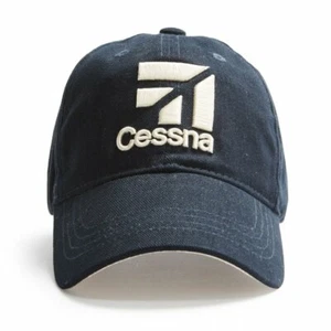 CANOA ROJA Cessna 3D Logotipo Gorra - Marina - Sombrero es Talla Única para Todos - NUEVO - Imagen 1 de 3