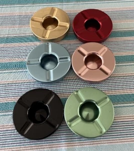 Vintage English Metal Ashtrays By Woodmet Made in England - Picture 1 of 2