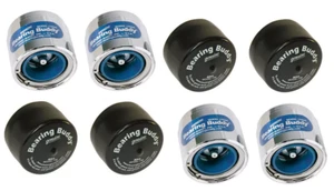 Bearing Buddy (4) 1.980 Boat Trailer Genuine CHROME with Protective Bras - Foto 1 di 3