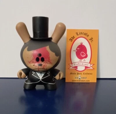Kidrobot 3" Dunny  Series 3  2006 ABE LINCOLN JR Urban Designer Vinyl toy - Immagine 1 di 3