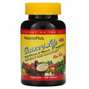 Suplemento multivitamínico y mineral Nature's Plus con concentrados de alimentos integrales, - Imagen 1 de 2
