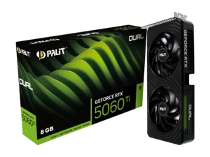 PALIT GeForce RTX 5060 Ti Dual 8GB NE7506T019P1-GB2062D GDDR7 28Gbps GPU [NEW] - Picture 1 of 11