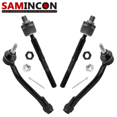 4pcs Kit Inner Outer Tie Rod End for Kia Sedona Hyundai Entourage 2007 2008 2009 - Image 1 of 4