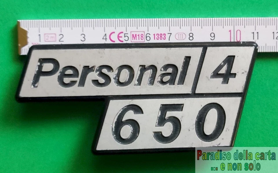 FIAT PERSONAL 4 650 (EMBLEMA MODELLO AUTO PLACCA TARGHETTA SCRITTA FREGIO SIGLA) Foto 1 de 1