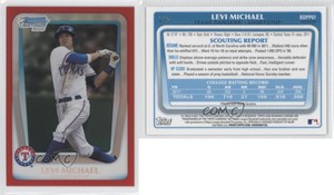 2011 Bowman Draft Chrome Prospects Red Refractor /5 Levi Michael #BDPP61