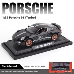 1: 32 Porsche 911 Turbo S alloy car model with four doors Supercar alloy car mod - Bild 1 von 21