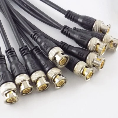BNC Male To Male Adapter Cable For CCTV Camera Coaxial Connector Cable Camera - Image 1 of 4