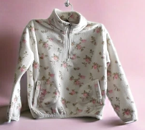 Polo Ralph Lauren Girls Floral Fleece quarter-zip Pullover Embroidered Logo 6 - Picture 1 of 14
