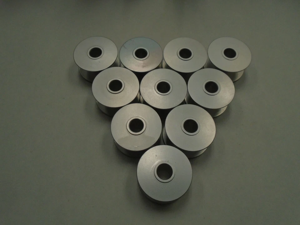 10 ALUMINIUM SEWING MACHINE B1805-210-000 BOBBINS A245 - Image 1 of 1