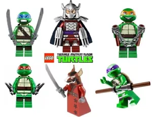 Lego Teenage Mutant Ninja Turtles Minifigures Shredder Splinter Leonardo Raphael - Picture 1 of 1
