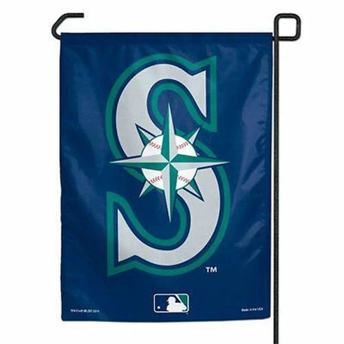 SEATTLE MARINERS 2ND STYLE 11"x15" garden flag banner new - Image 1 of 1