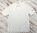 Peter Millar Polo Shirt Mens Large White Crestival Golf Summer Comfort MC0EK01