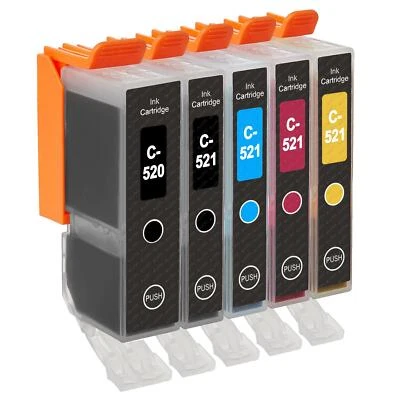 5 Cartucce d'inchiostro (5 Impostato) per Canon PIXMA iP3600, MP540, MP620 - Image 1 of 4