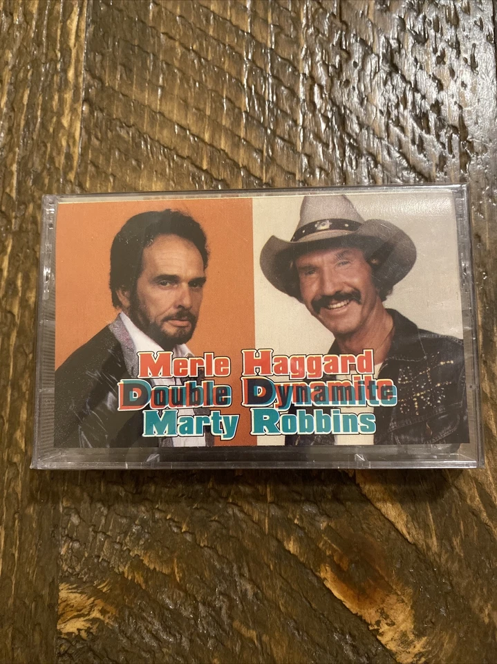 Merle Haggard Marty Robbins Double Dynamite New Sealed Cassette - Image 1 of 3