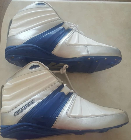 REEBOK DETROIT LIONS DMX FOOTBALL CLEATS SHOES TEAM USED SIZE 17 EXCELLENT Cover