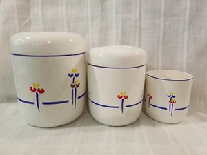 Vintage Riva Designs - Tulpe blaues Band 5 Stück Kanister Set - Bild 1 von 8