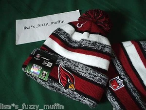 Arizona Cardinals New Era knit pom hat beanie RARE On Field NWT 100% AUTHENTIC ! - Picture 1 of 9