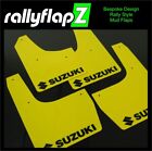 rallyflapZ | Mud Flaps for Suzuki Swift Sport 12-17 ZC32S Yellow 4mm PVC L-Black