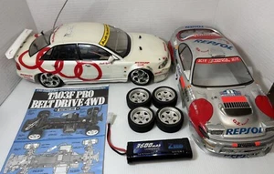 Vintage TA03F Pro Tamiya Audi RC Lot, New Battery, Manual, Extra Wheels / Shell - Picture 1 of 24