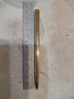 Caneta esferográfica Dunhill folheada a ouro feita na Inglaterra nova - Imagem 1 de 4