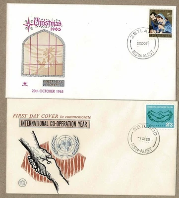 Australia 1965 WCS Royal FDC Cover x2  NSW Postmark Zetland  Unaddressed - image 1 of 2