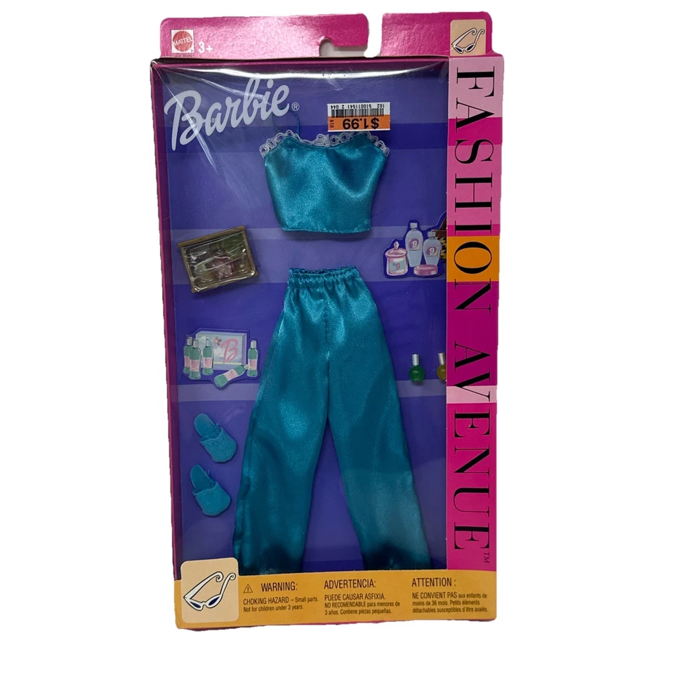 Vintage Barbie Fashion Avenue 25701 Teal Cami PJ Set - Изображение 1 из 4