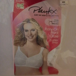 Playtex 18 Stunden BH 54DD weiß vorne geschlossen bügellos gepolsterter Träger 1107 - Bild 1 von 6